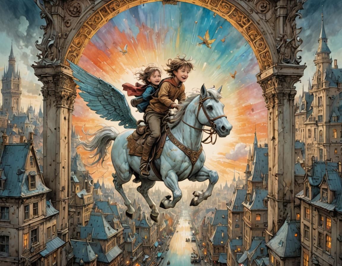 Magical Portal to Victorian Fantasy City