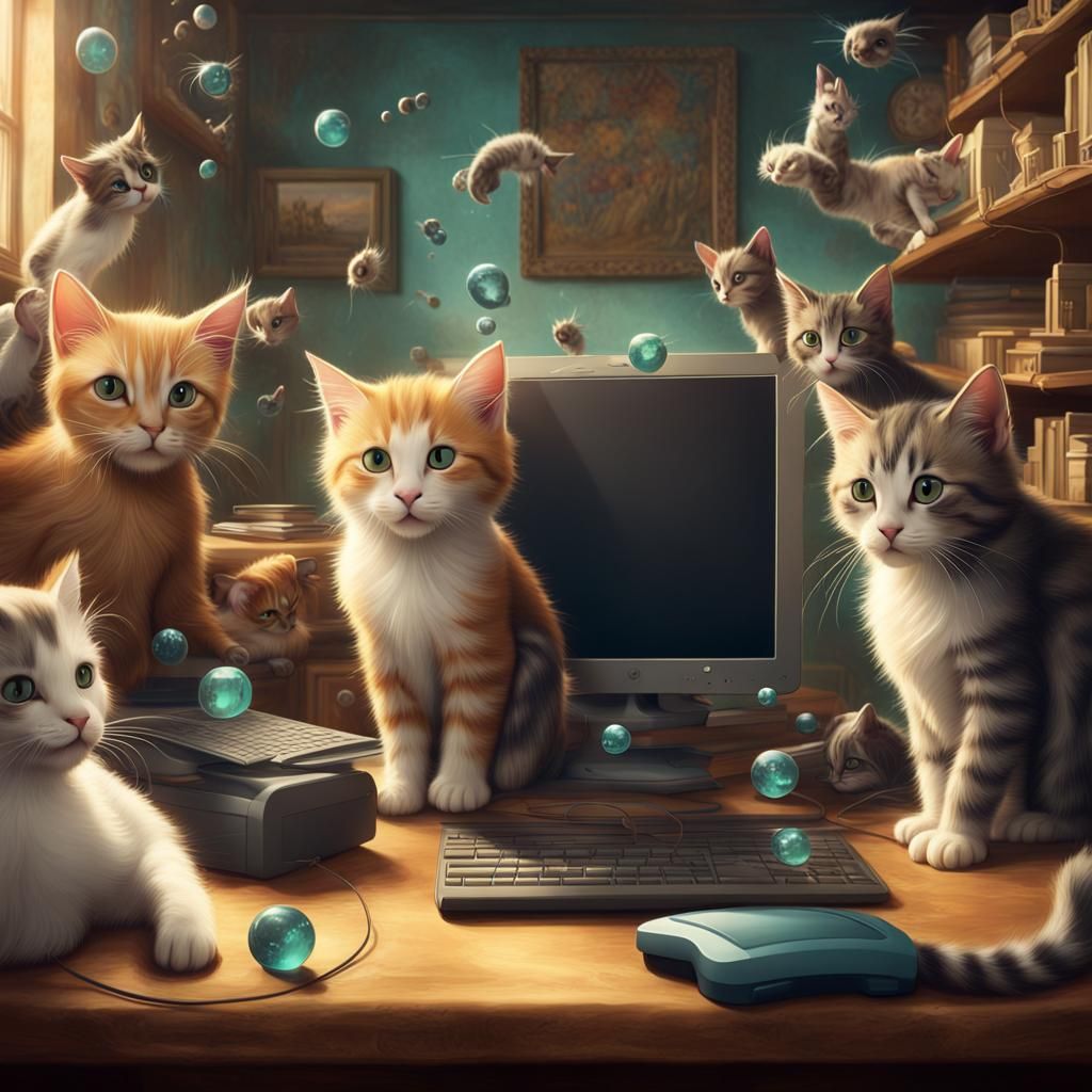 Tech-Savvy Kittens Spark Interspecies Understanding