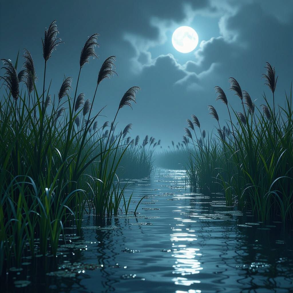 Lagoon Reedgrass in Dark Fantasy Concept Art