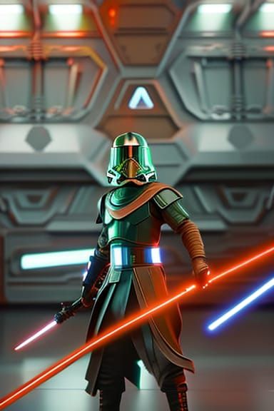 Dark Jedi Galactic Concept Art in 8K