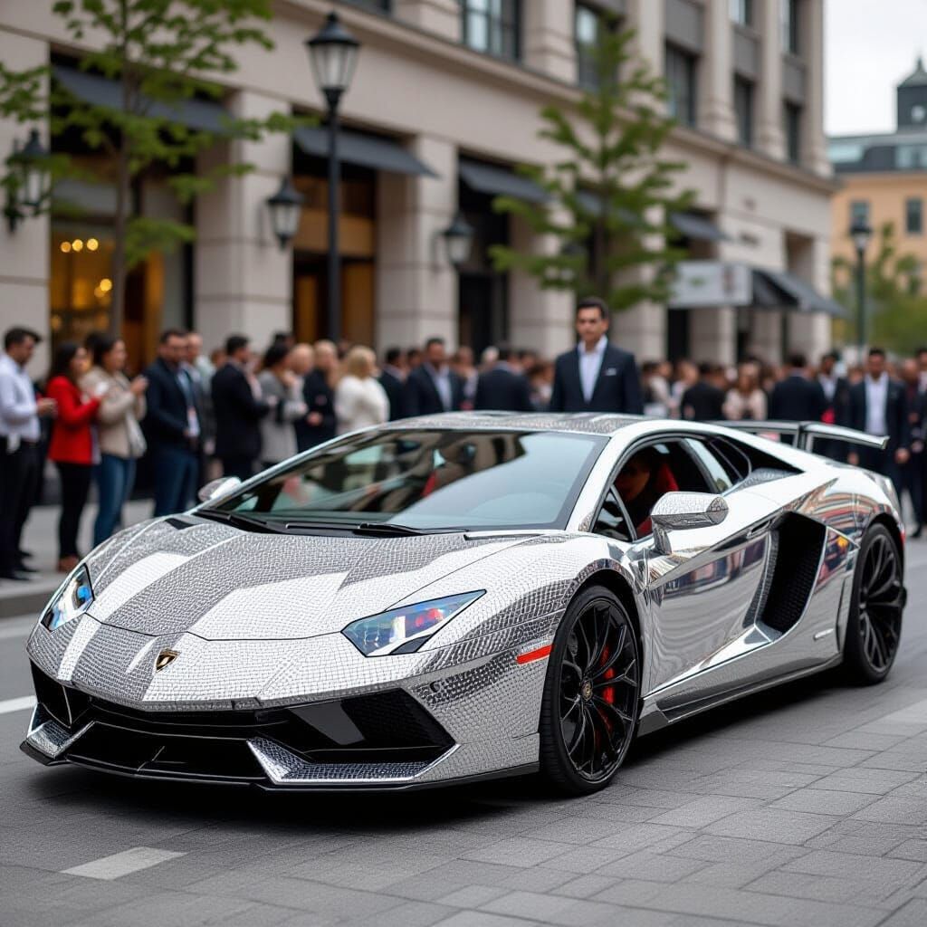 Diamond Lamborghini Carries Oracle President