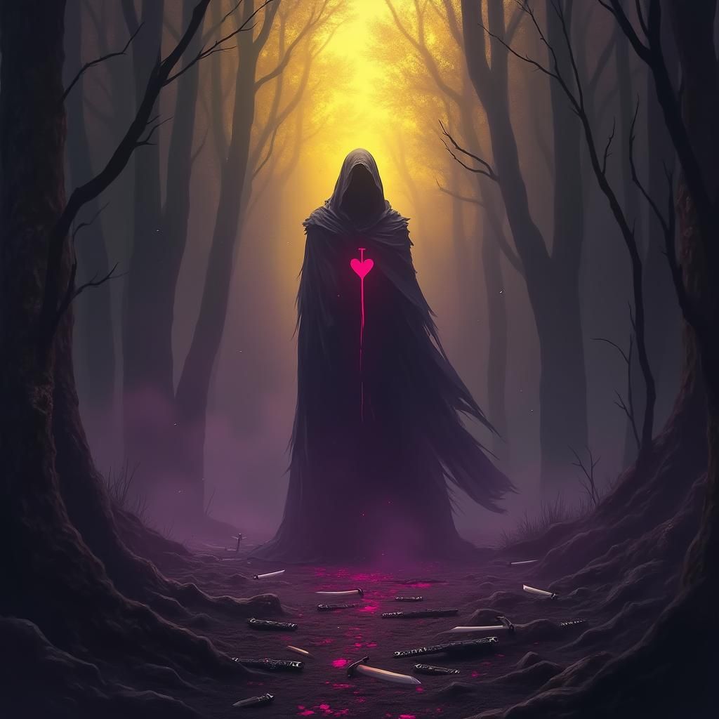 Betrayal in a Mystical Realm: Dark Fantasy Art