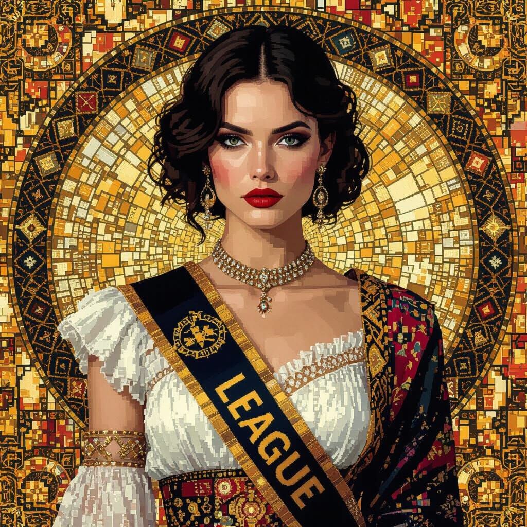 Woman with calculated public conformity but fierce internal ...