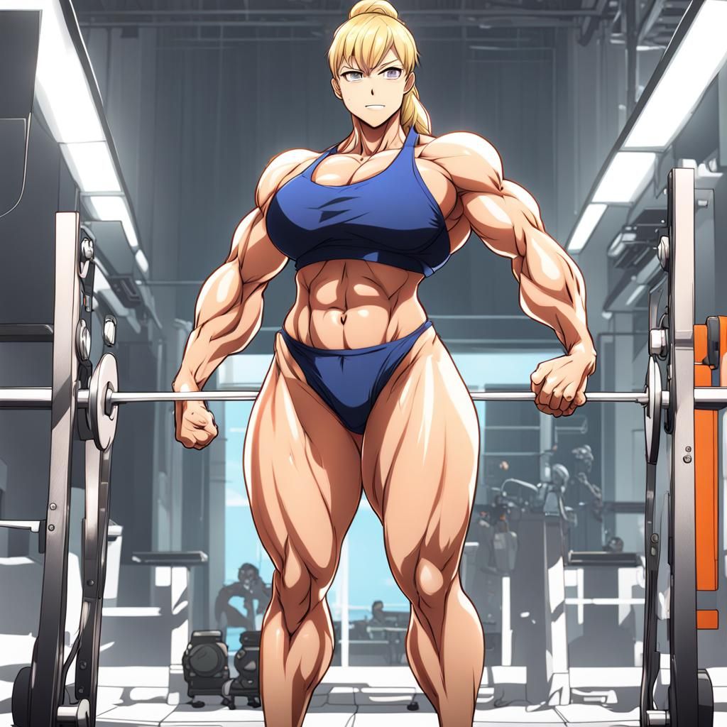 Anime Style: A Muscular, Voluptuous Woman