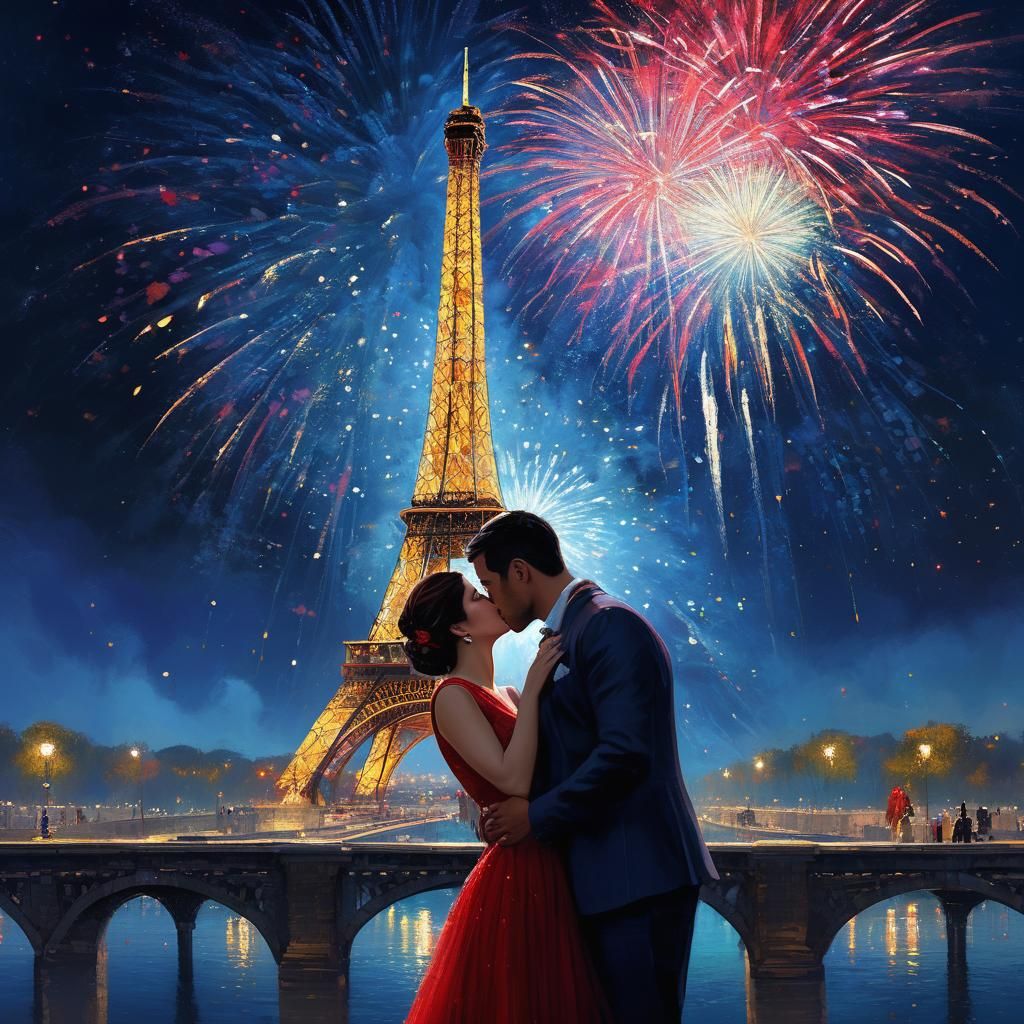 First kiss of the New Year💝💋