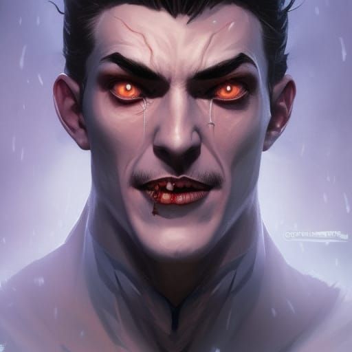 Hyperdetailed Dracula Spiderman Portrait in Striking Lightin...
