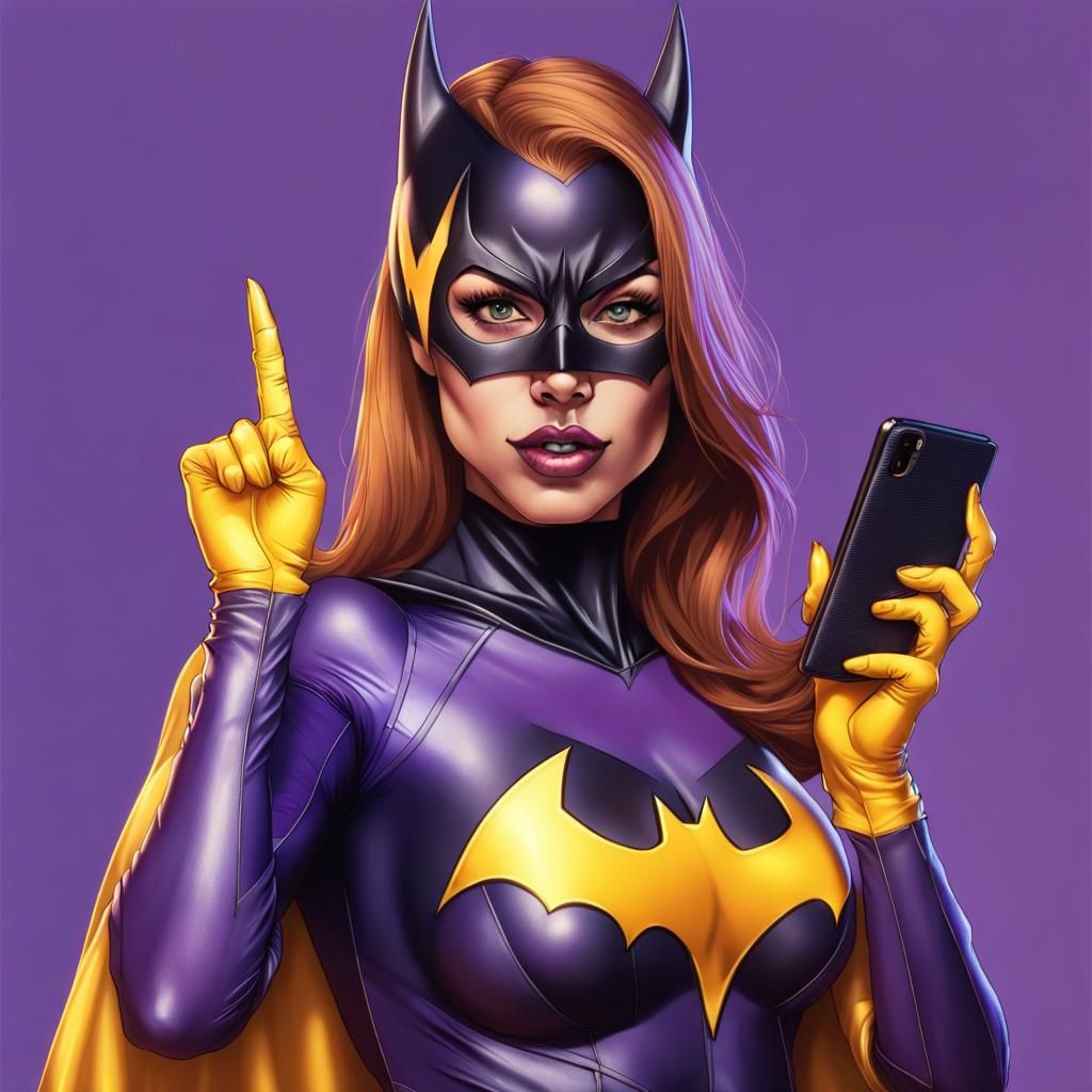 Batgirl looking up the fastest way to break your jaw.
