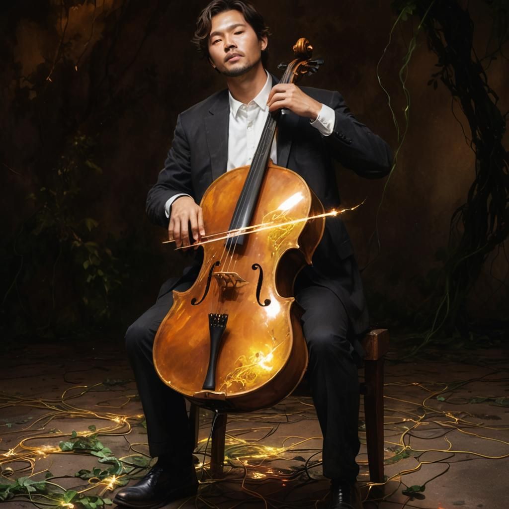 Synergy of Nature and Technology in Futuristic Watercolor