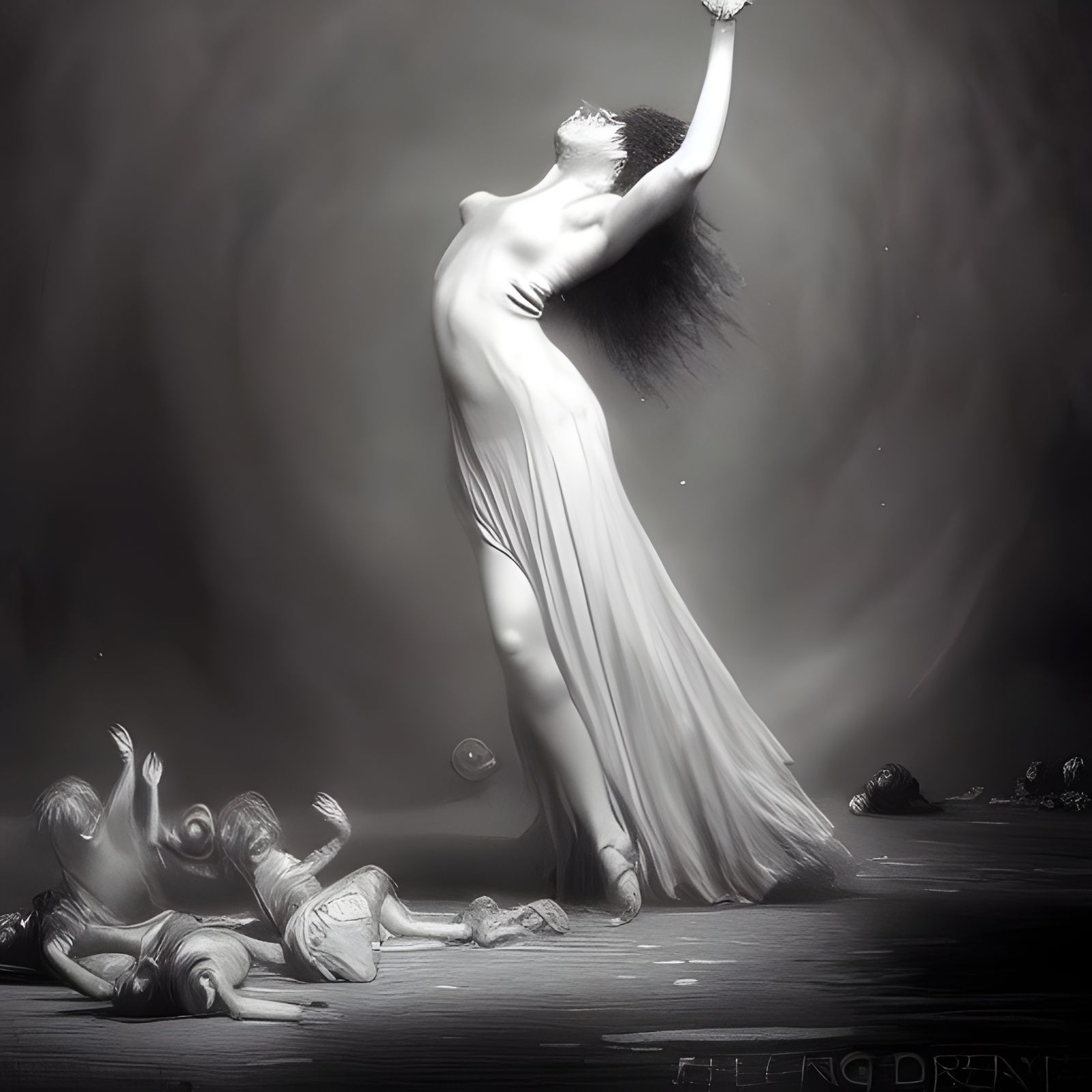 Horrific Dance in Gothic Horror Style