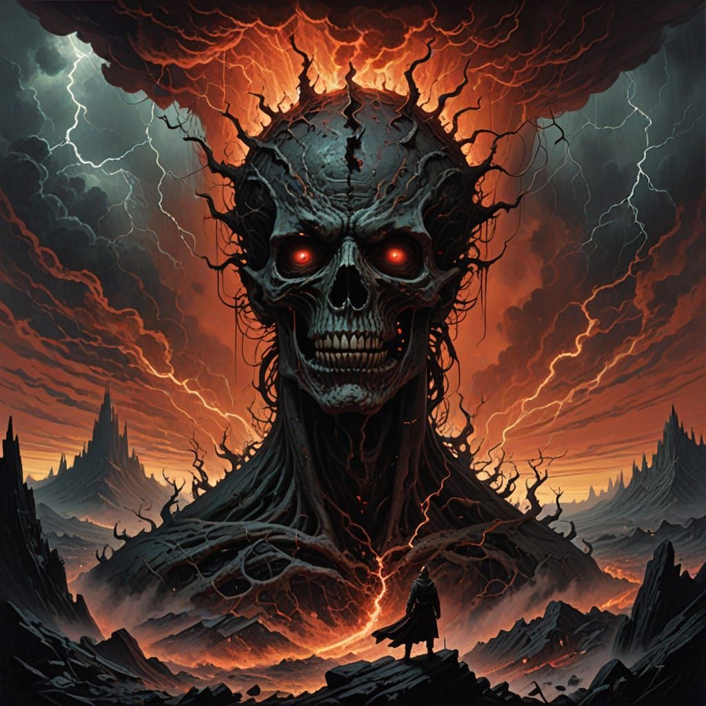 Red Thunderstorm Demon in Dark Universe