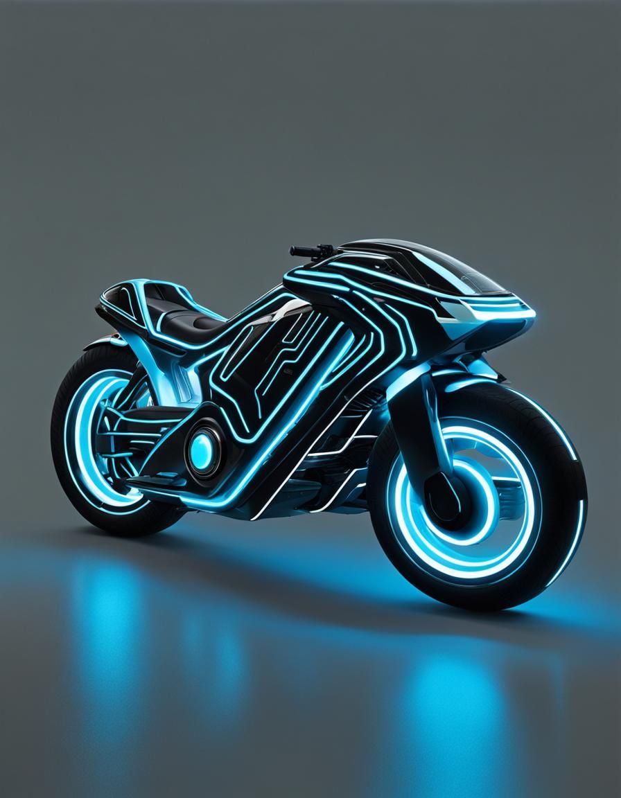Tron-Inspired Light Cycle Concept Art
