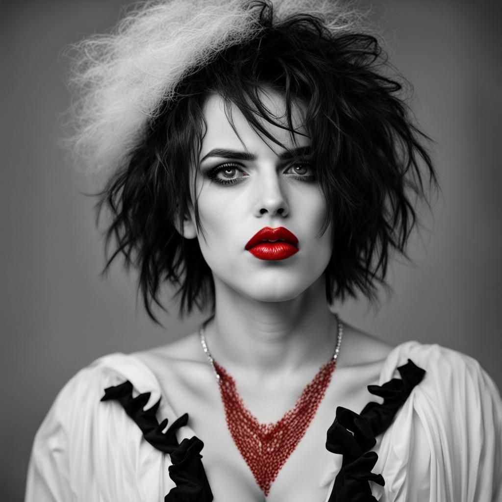 Hyperrealistic Close-Up of Red Lips in High Definition