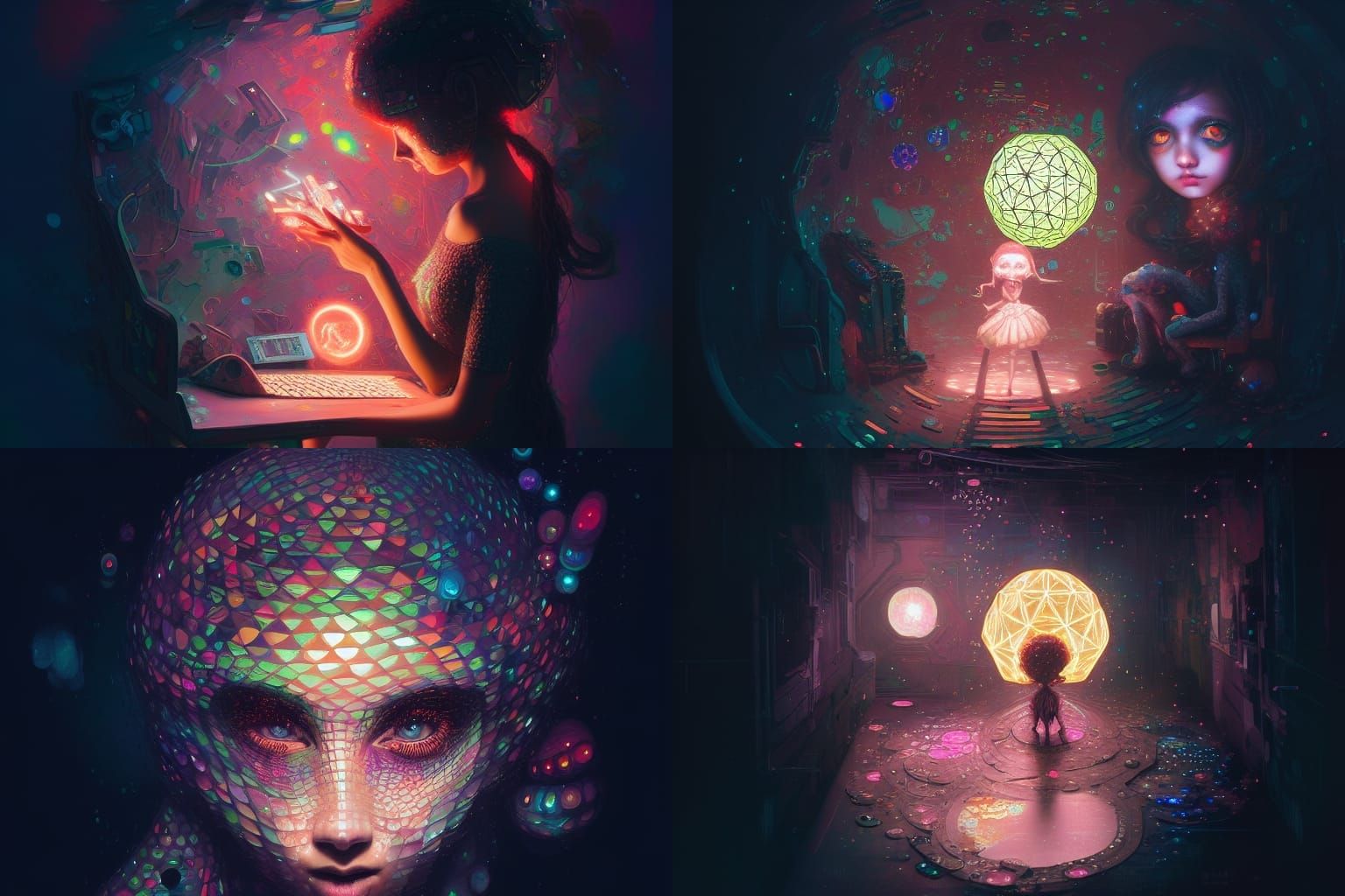 Smokey asymptote doohickey luminous keyboard dodecahedron - word Game