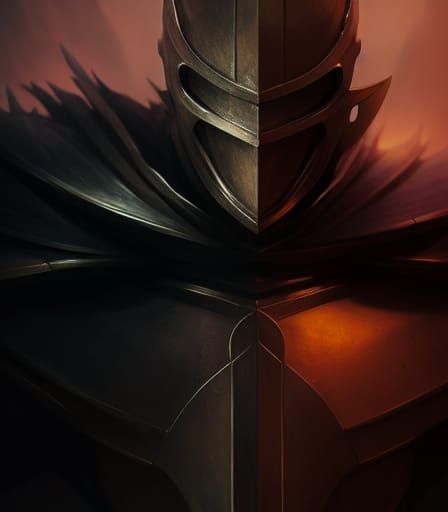 Hyperrealistic Sinister Knight in 3D