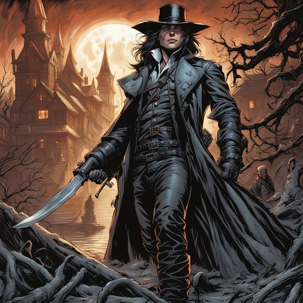 Van Helsing Comic Book Art by Mark Brooks