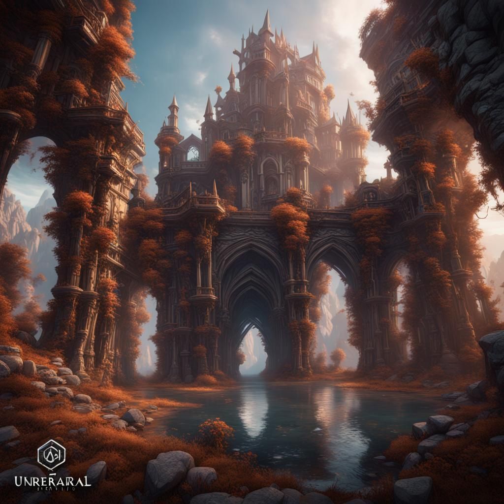 Fantastical Matte Painting in Deep Color