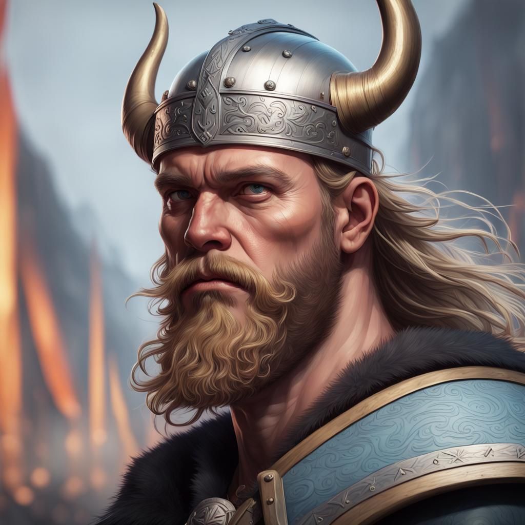 Viking King Eric II: Hyperdetailed Portrait in Unreal Engine