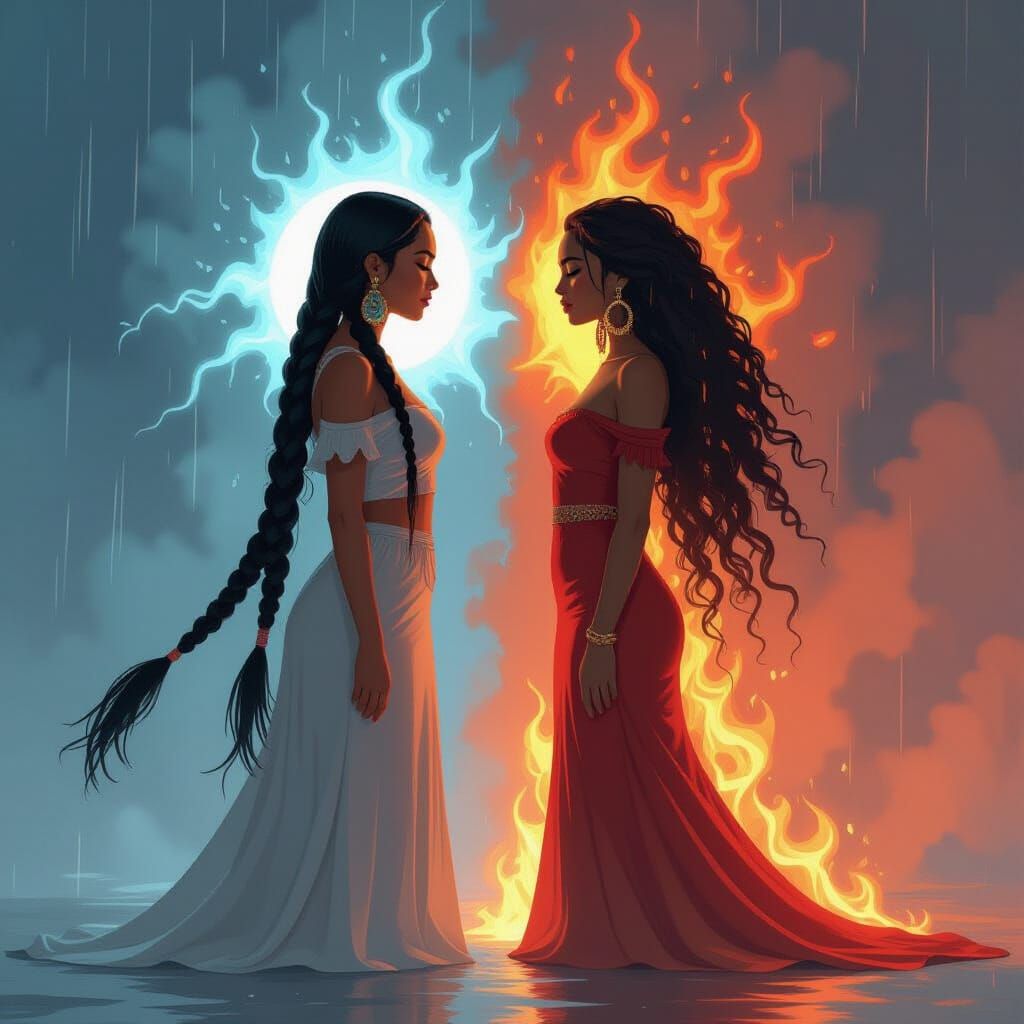 Native American Women: Light vs. Fire