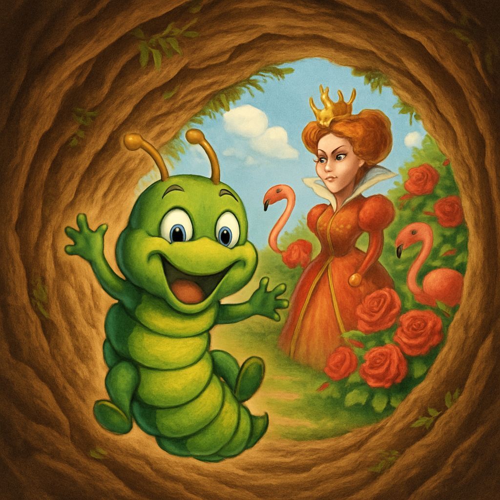 Caterpillar's Plunge into Wonderland Rose Garden