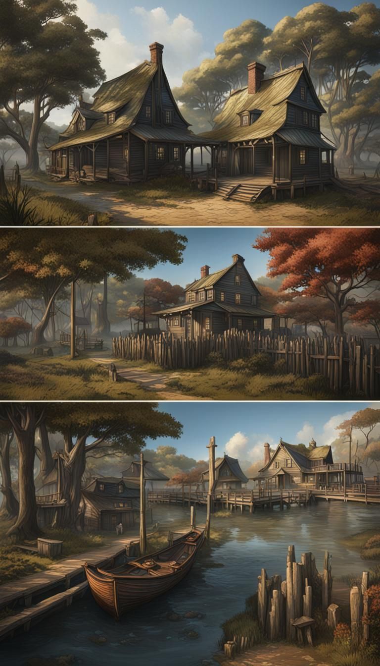 Archival Images of Roanoke Island Settlement