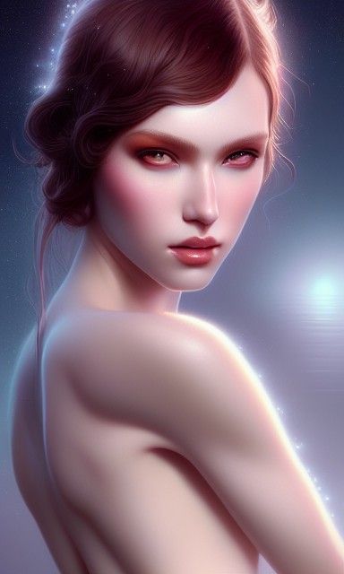 Sensual Girl with Jellyfish: Digital Art by Artgerm