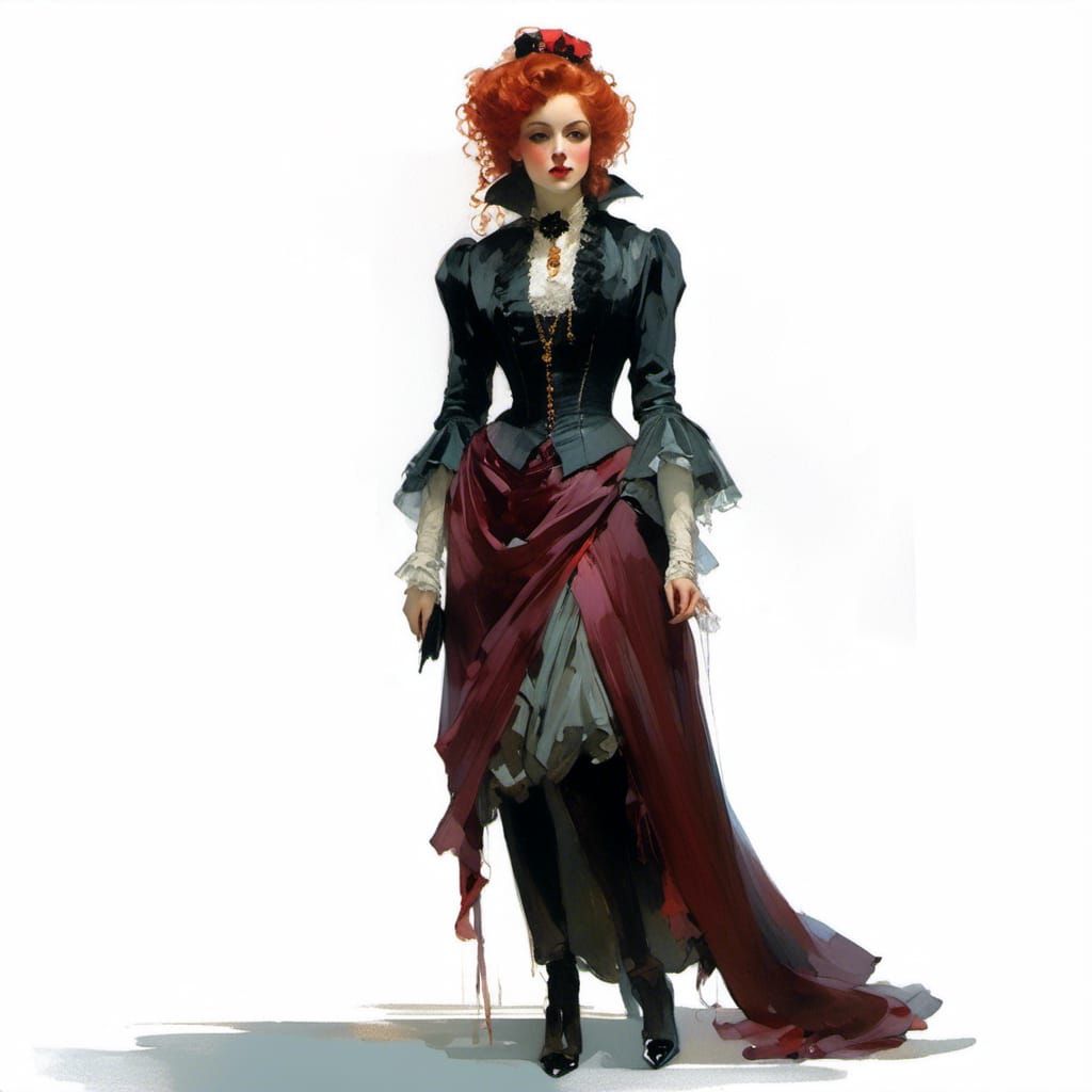 Victorian Vampire in Golden Age Style
