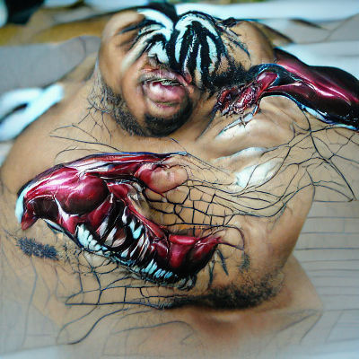Hyperrealistic Carnage and Venom