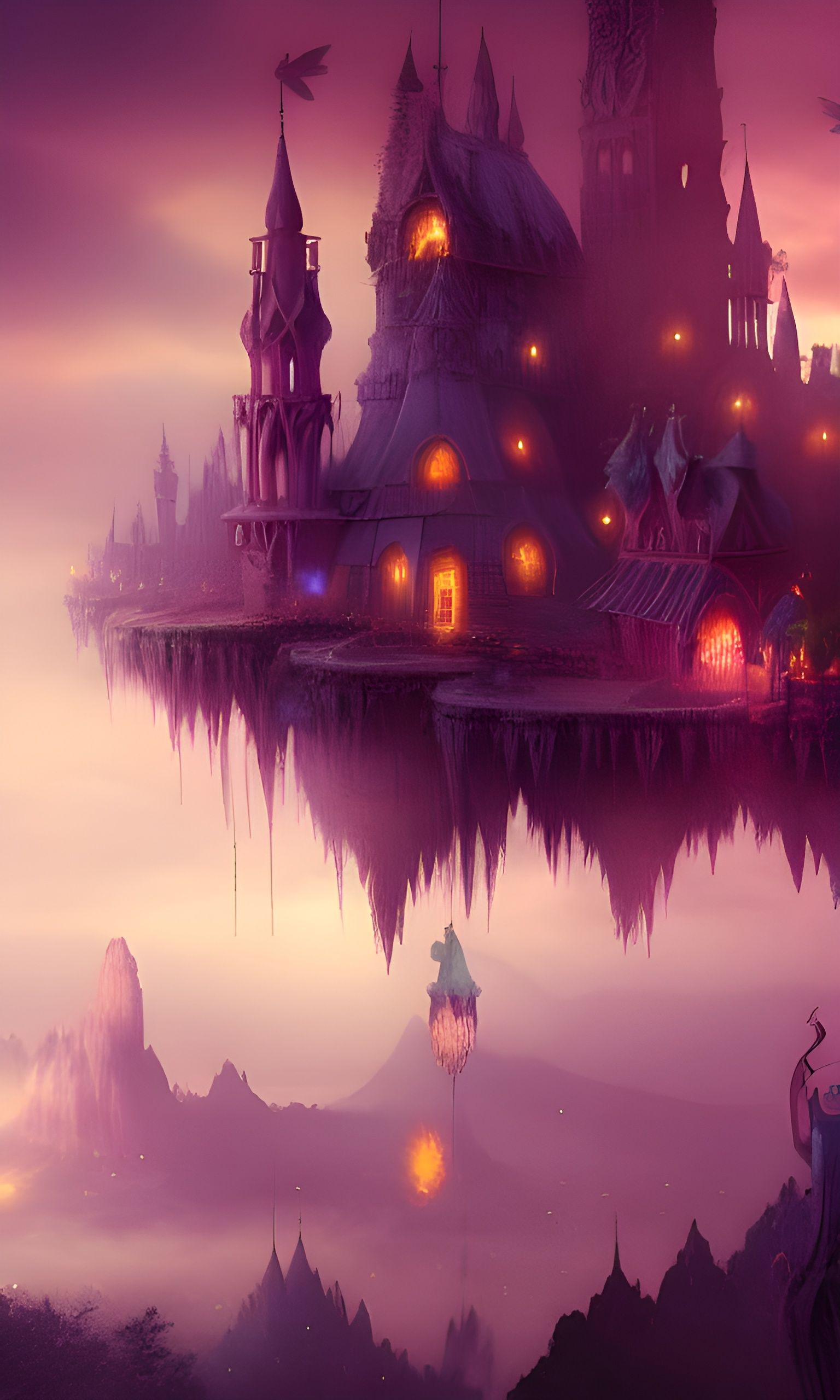 Enchanting Fairy Wonderland Digital Matte Painting