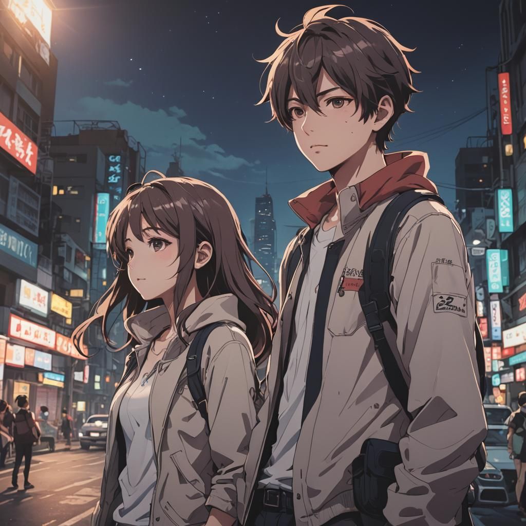 Anime-Style Art by Studio Trigger: Manga Scan with Deep Colo...