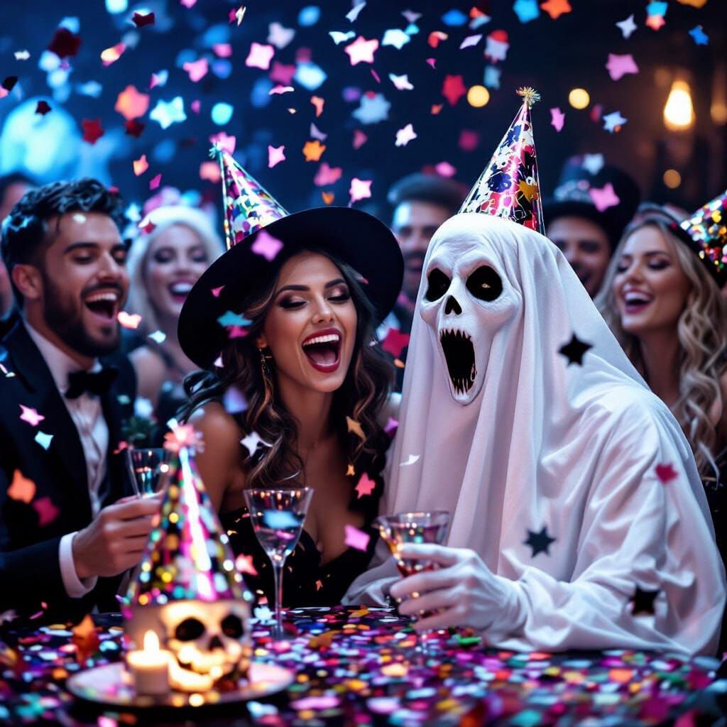Spooky New Year's Eve Dance Party with Ghostly Spirits