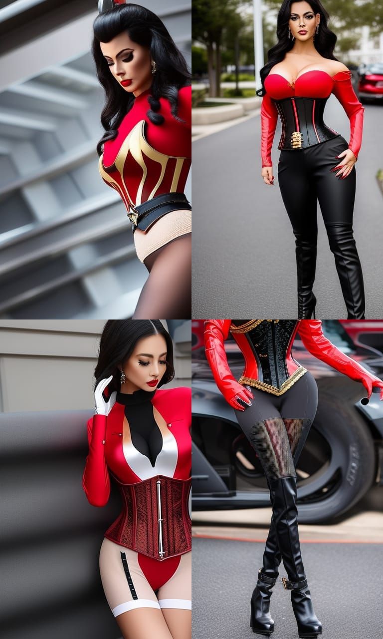 Star Trek Red Shirt Corset in Steampunk Style
