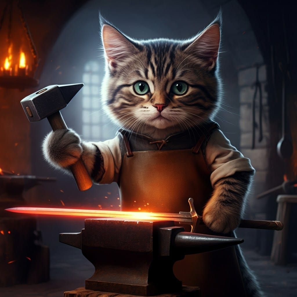Blacksmith Kitten