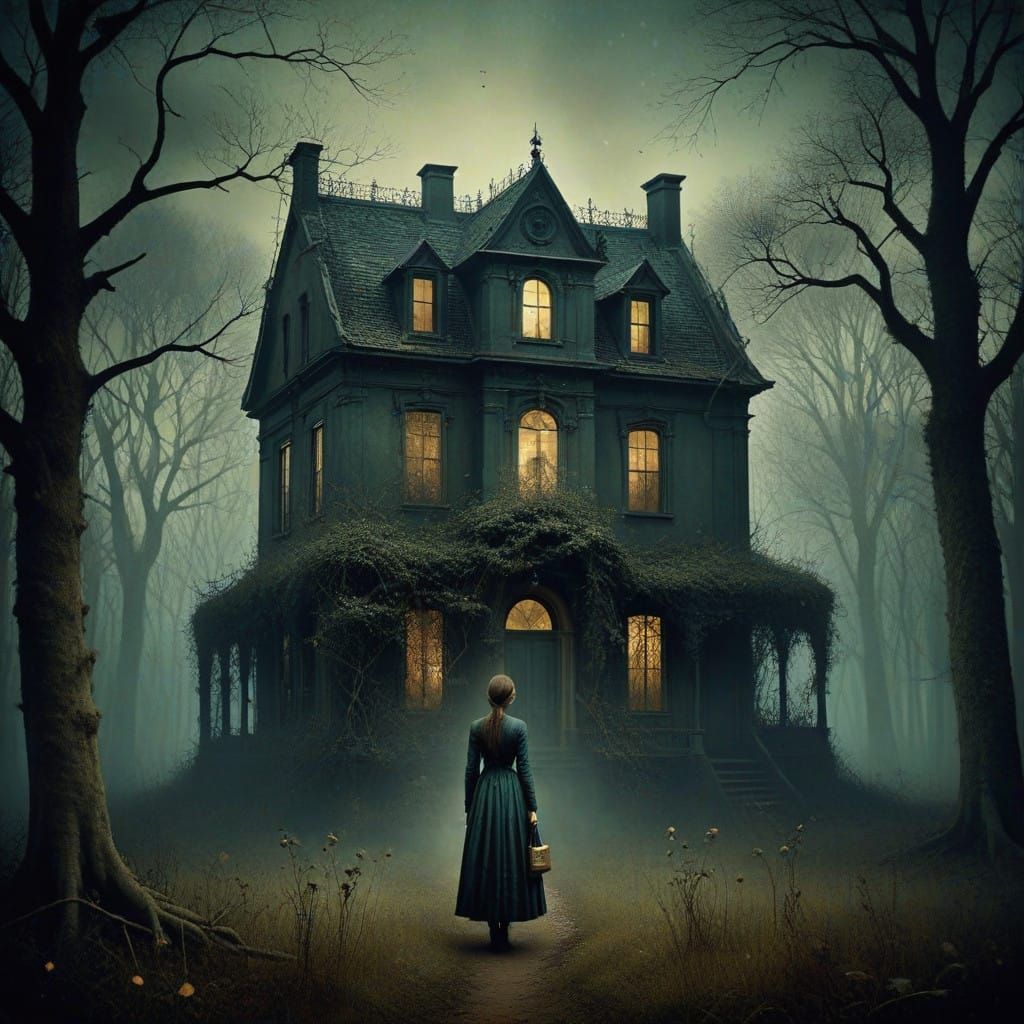 Ethereal Manor on the Longest Night of the Year in Atmospher...