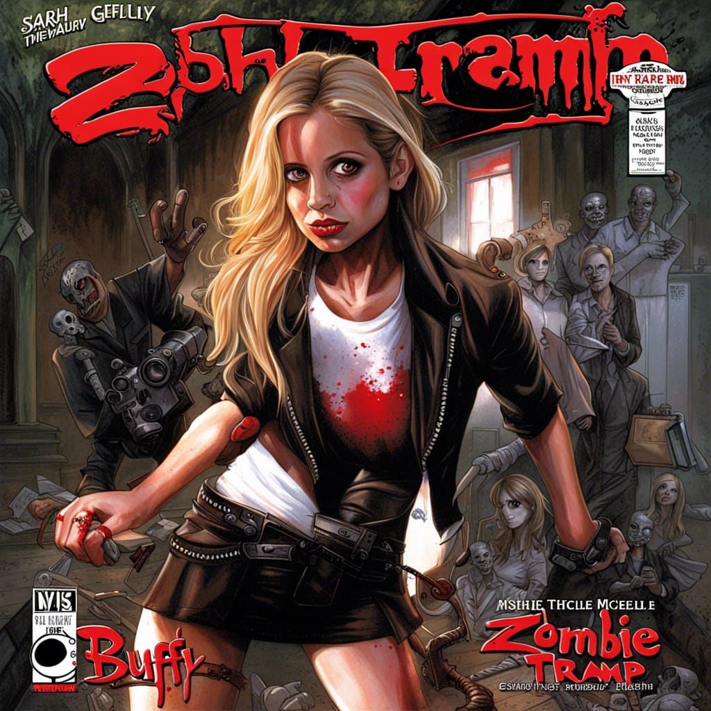 Zombie Comic Book Cover Art