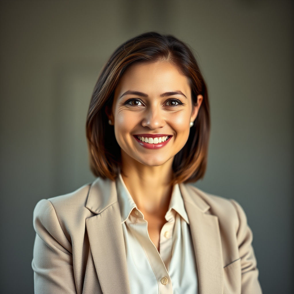 Professional Woman Portrait in Hyperrealistic Style