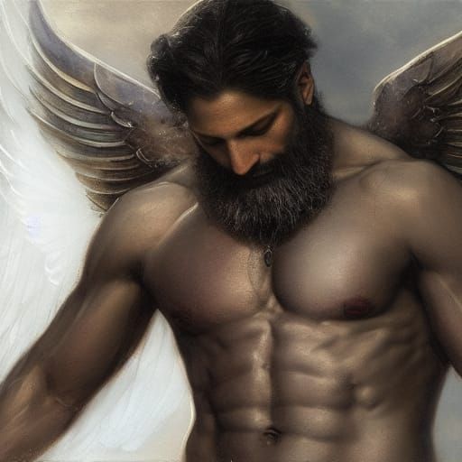 Archangel Metatron in Religious Art Style