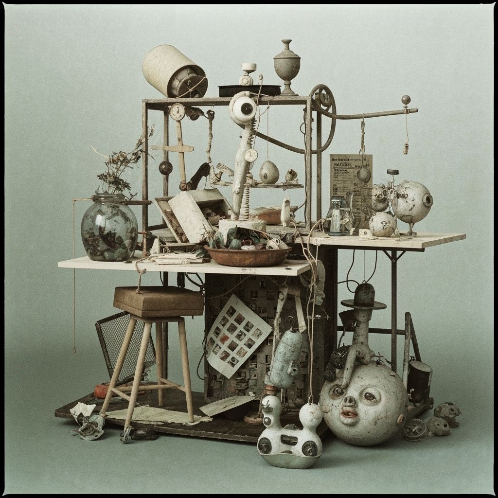 Surreal Partitioned Disturbance: Eccentric Street Photograph...