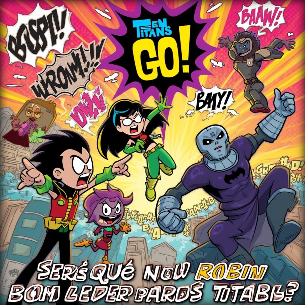 Teen Titans Go! Cartoon Chaos in Vibrant Colors