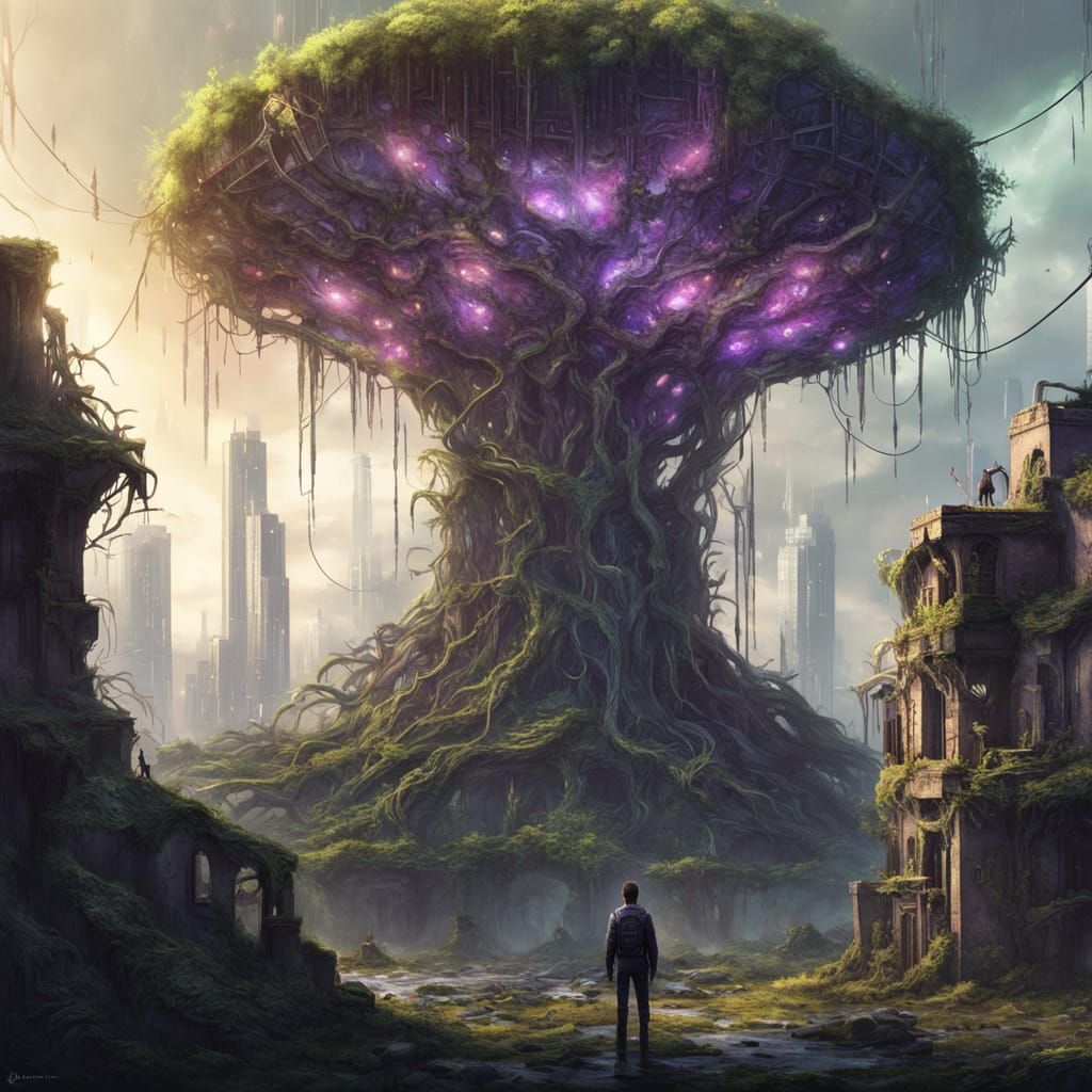 Nature Reclaims a Megacity in Post-Apocalyptic Aurora