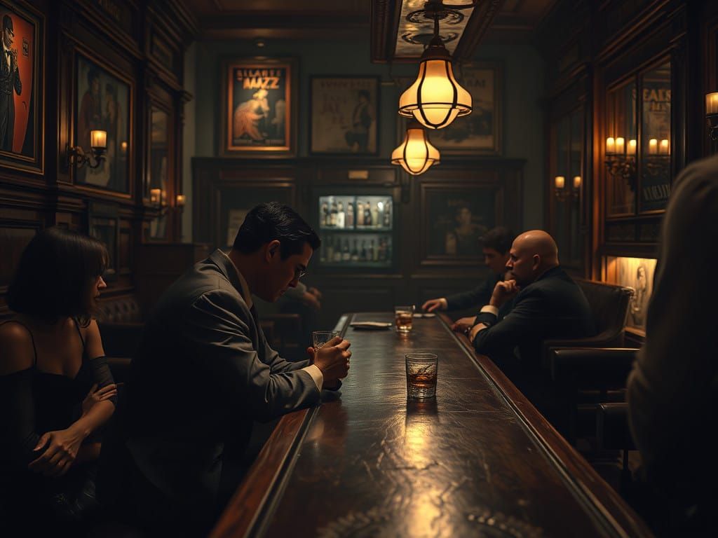 Lost Souls in a 1920s Speakeasy