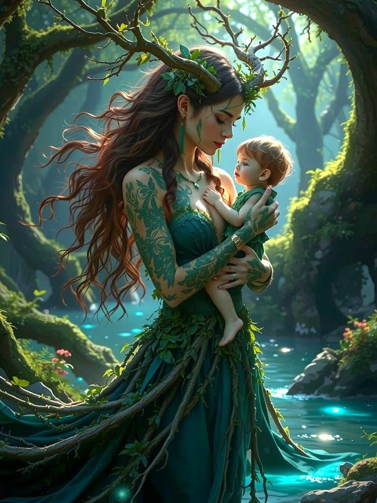 Mother Dryad Goddess of the Forest