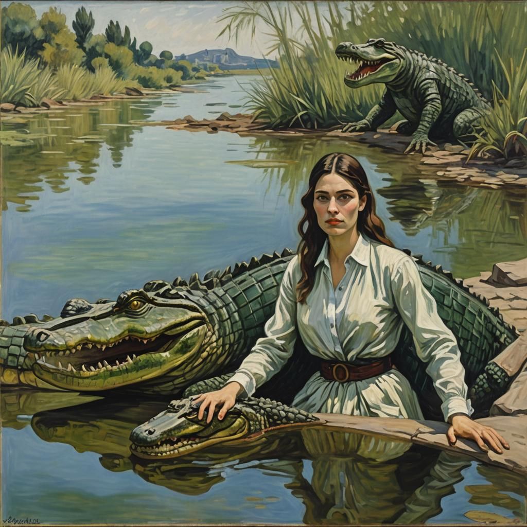 Christina's Resolve: A Surreal Impression