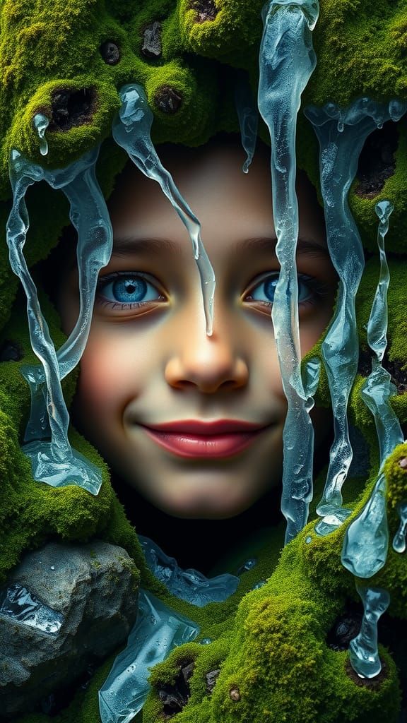 Waterfall Avatar: Emotional and Inspiring Digital Art