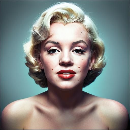 Classic Marilyn Monroe Portrait in Studio Lighting
