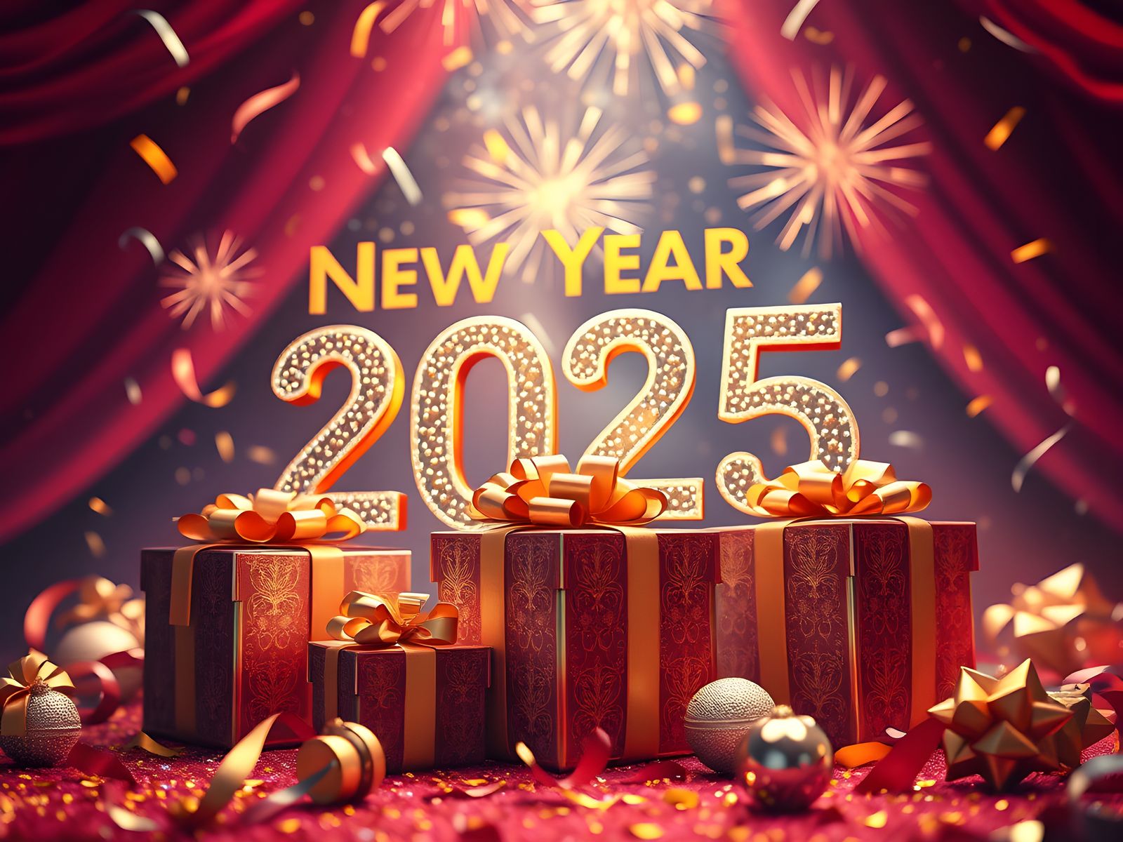 Happy New Year 2025: Fantastical Digital Art