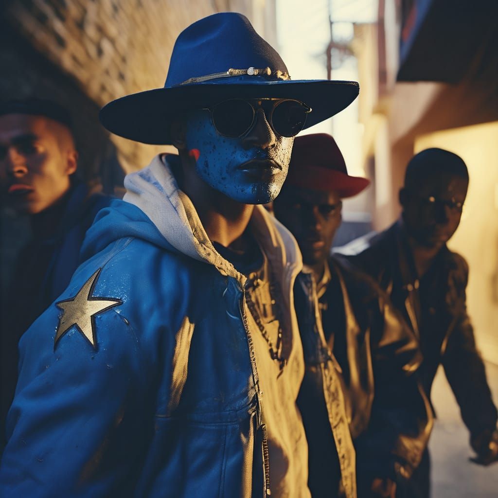 Gangsters in Oxnard: A Cinematic Film Still