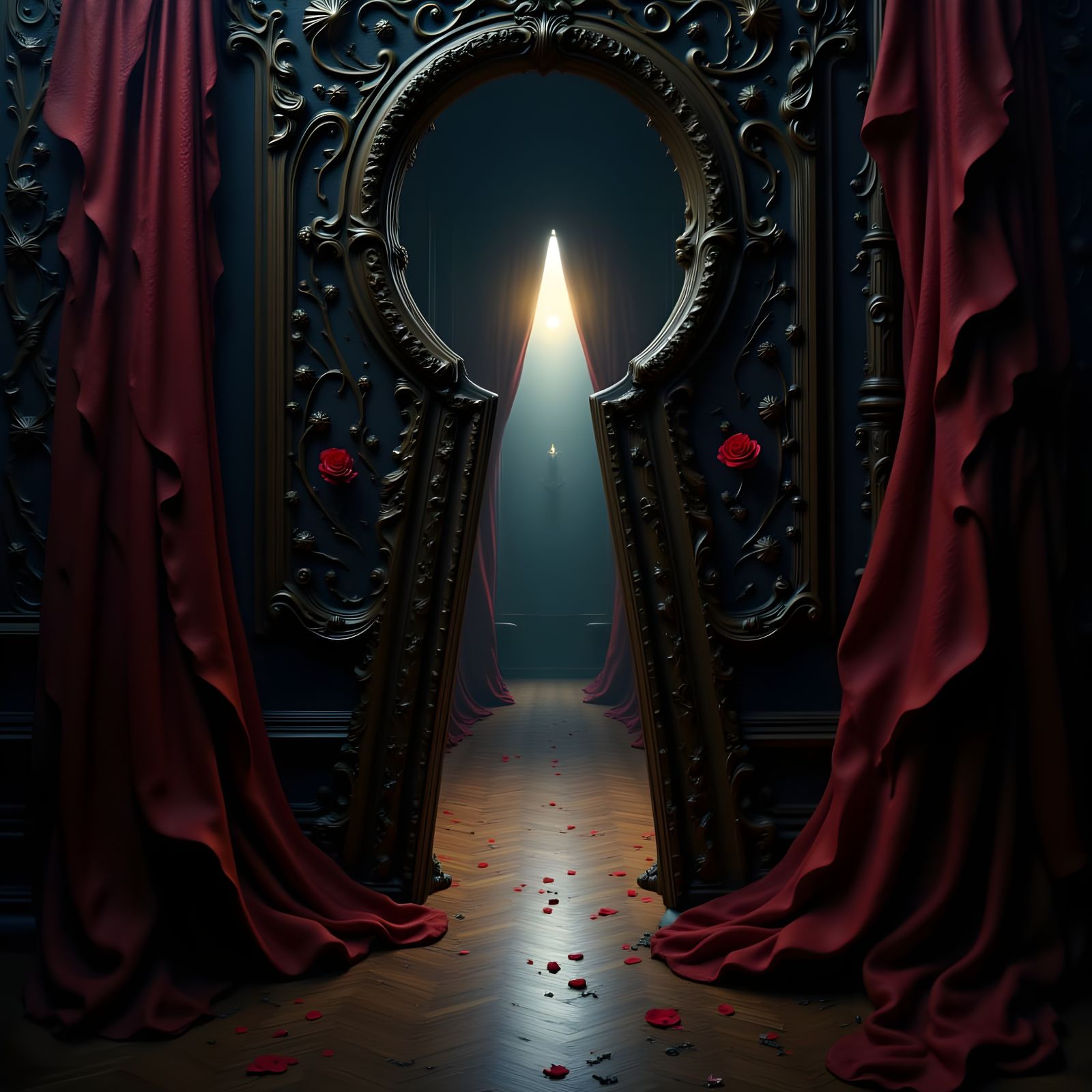 Looking Through a Creative Keyhole into a Red Wood