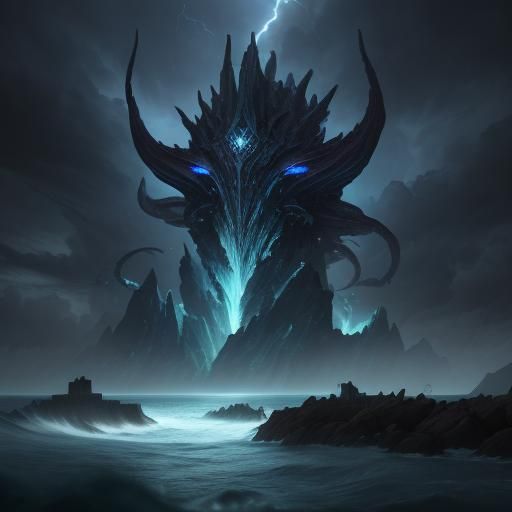 Terracotta Leviathan in a Miniature Storm