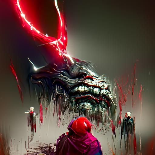 Stylized Depiction of Evil, Trending Art