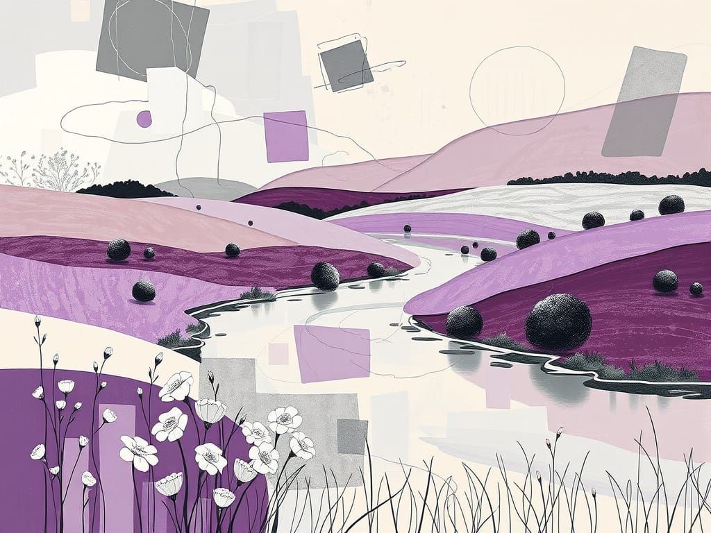 Mondrian-Inspired Abstract Art of Nature